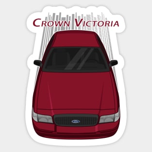 Ford Crown Victoria Police Interceptor - Dark Red Sticker